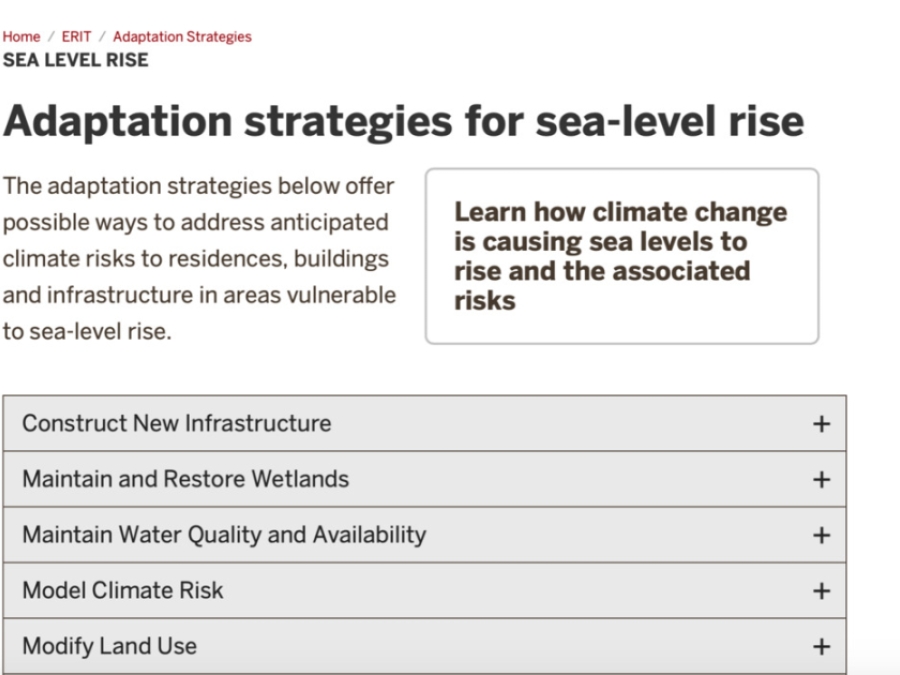 Adaptation Strategies For Sea-Level Rise